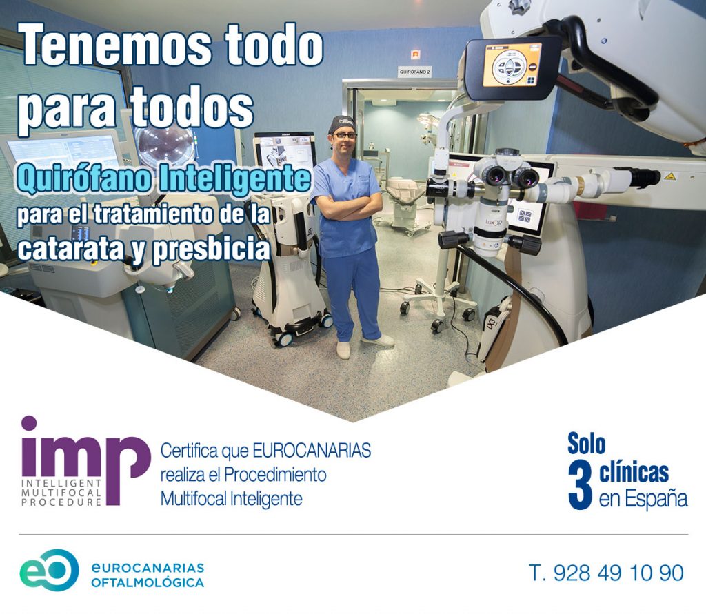 Promoción Quirófano Inteligente para operar cataratas y presbicia - Eurocanarias